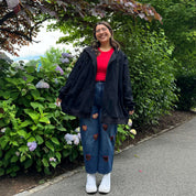 Zip-Up Hoodie - Black