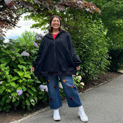 Zip-Up Hoodie - Black