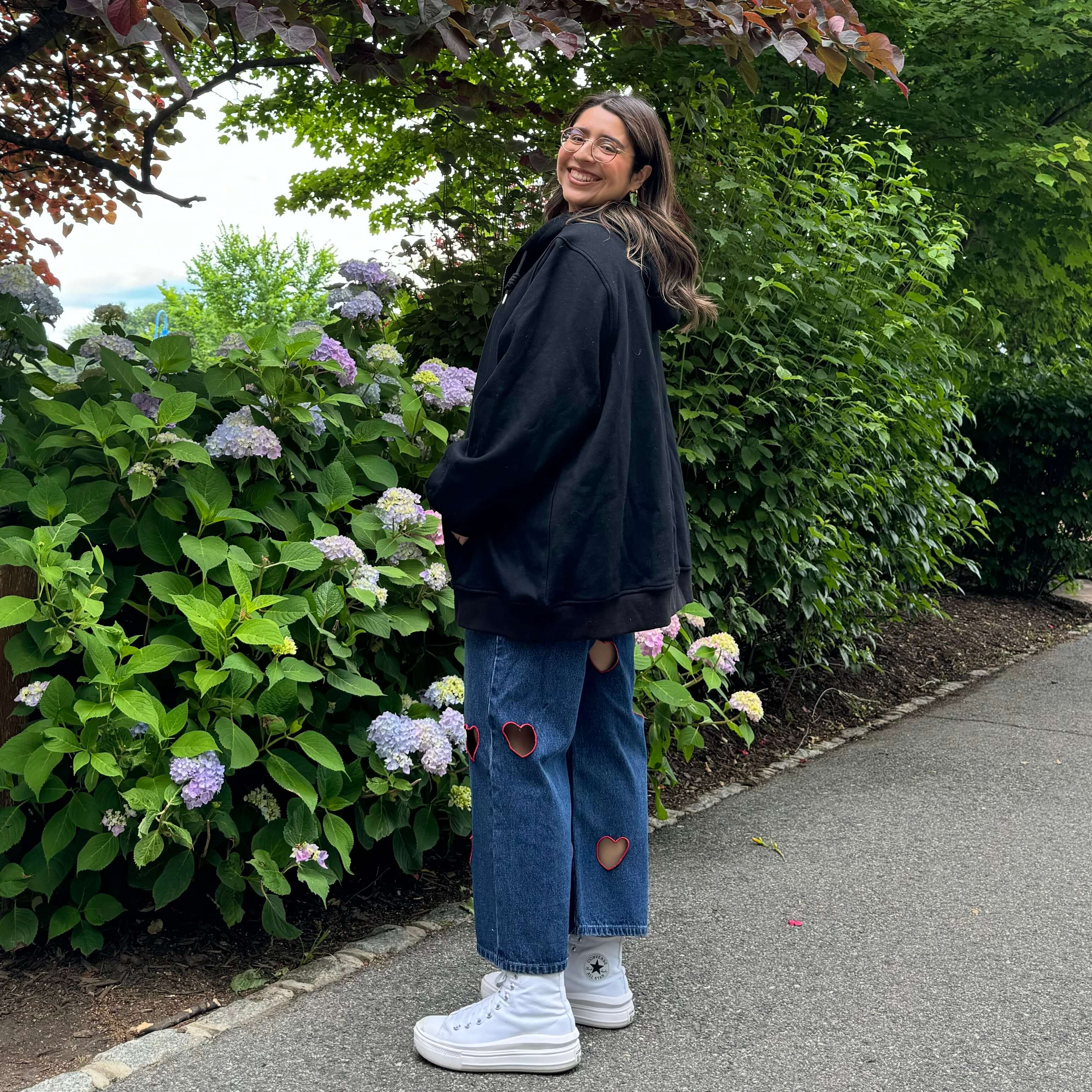 Zip-Up Hoodie - Black