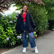 Zip-Up Hoodie - Black