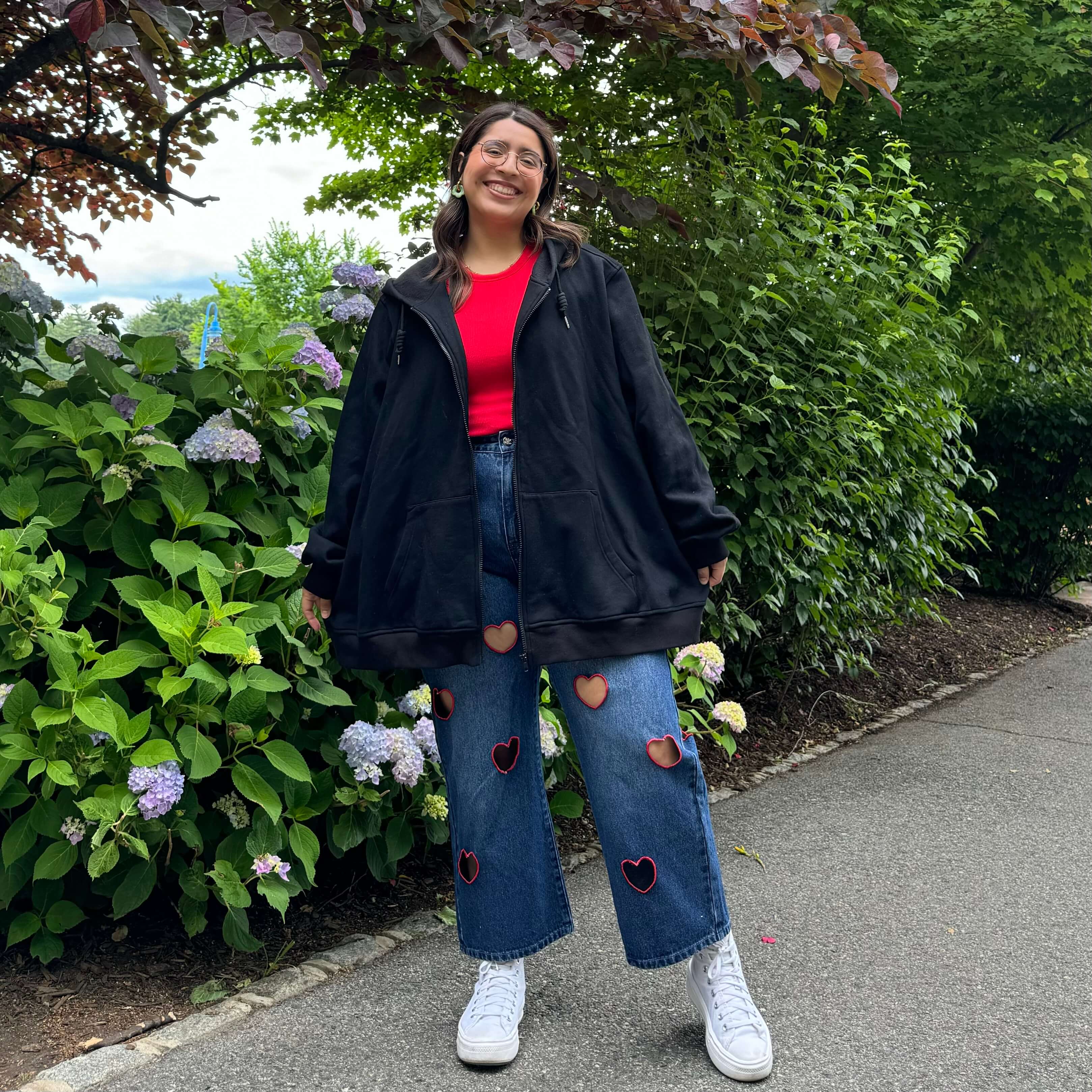 Zip-Up Hoodie - Black