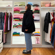 Zip-Up Hoodie - Black