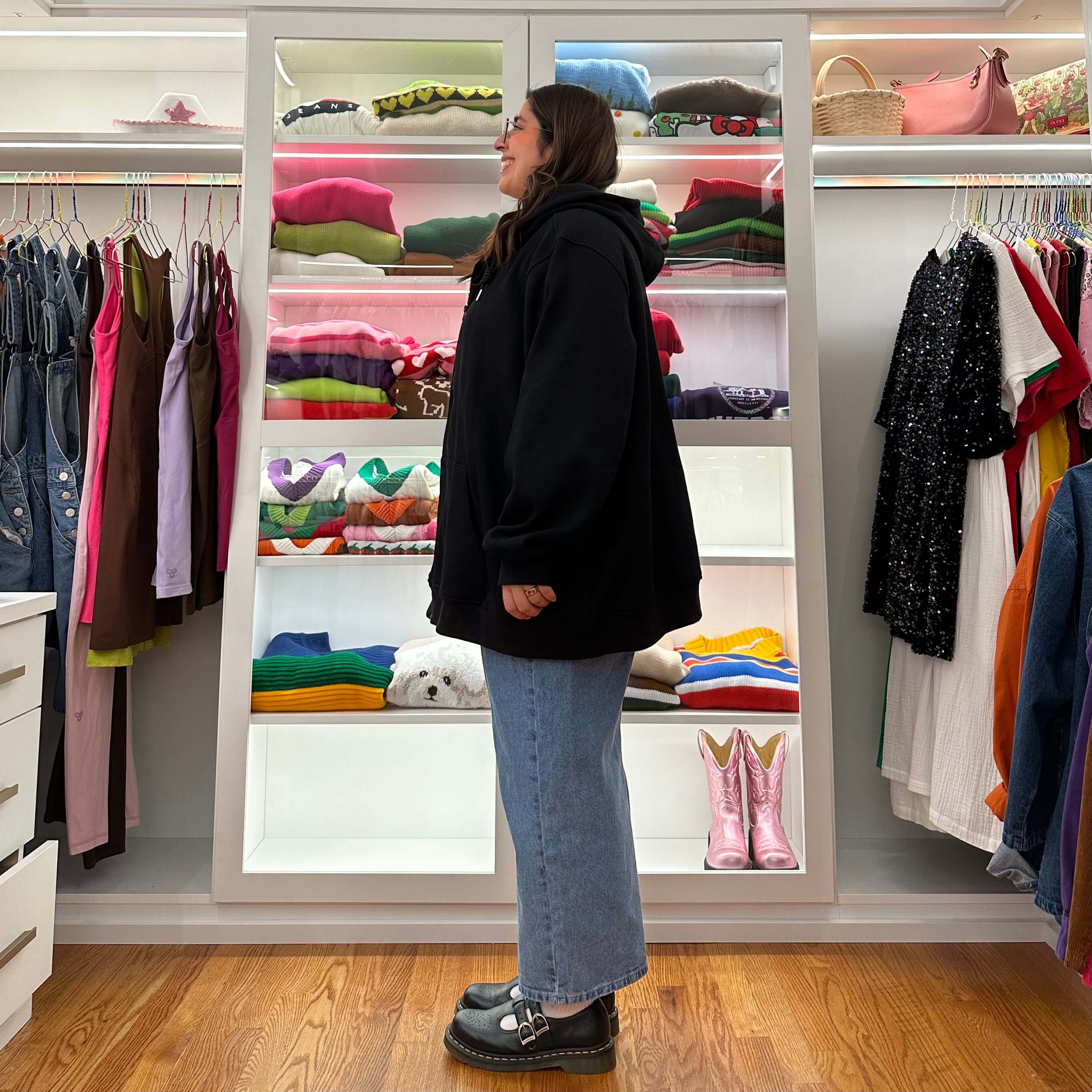 Zip-Up Hoodie - Black