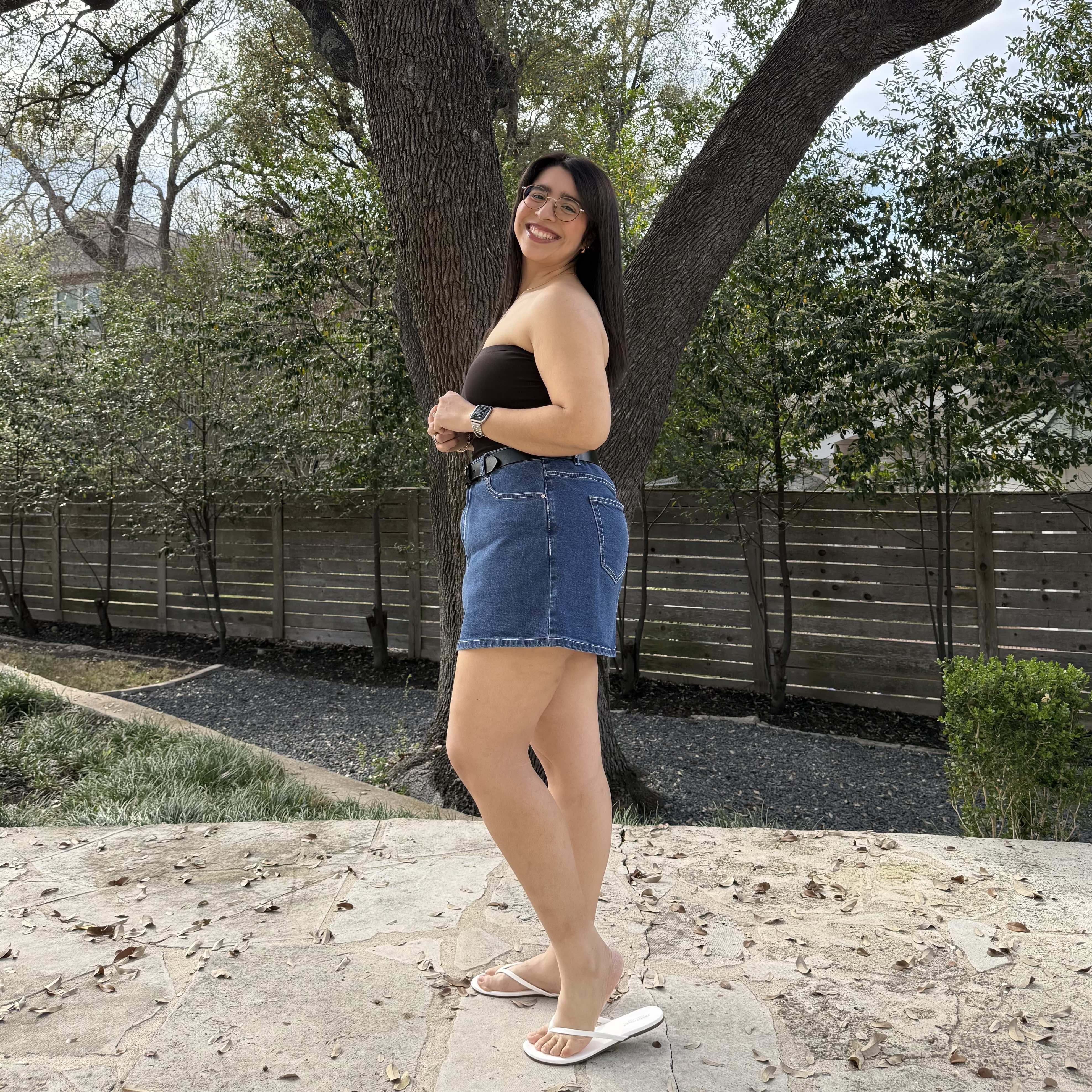 Heritage Denim Mini Skirt - Medium Wash