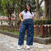 Original Jeans - Medium Wash with Daisies