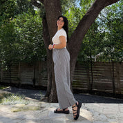 26" Inseam Picnic Pants - Black Gingham