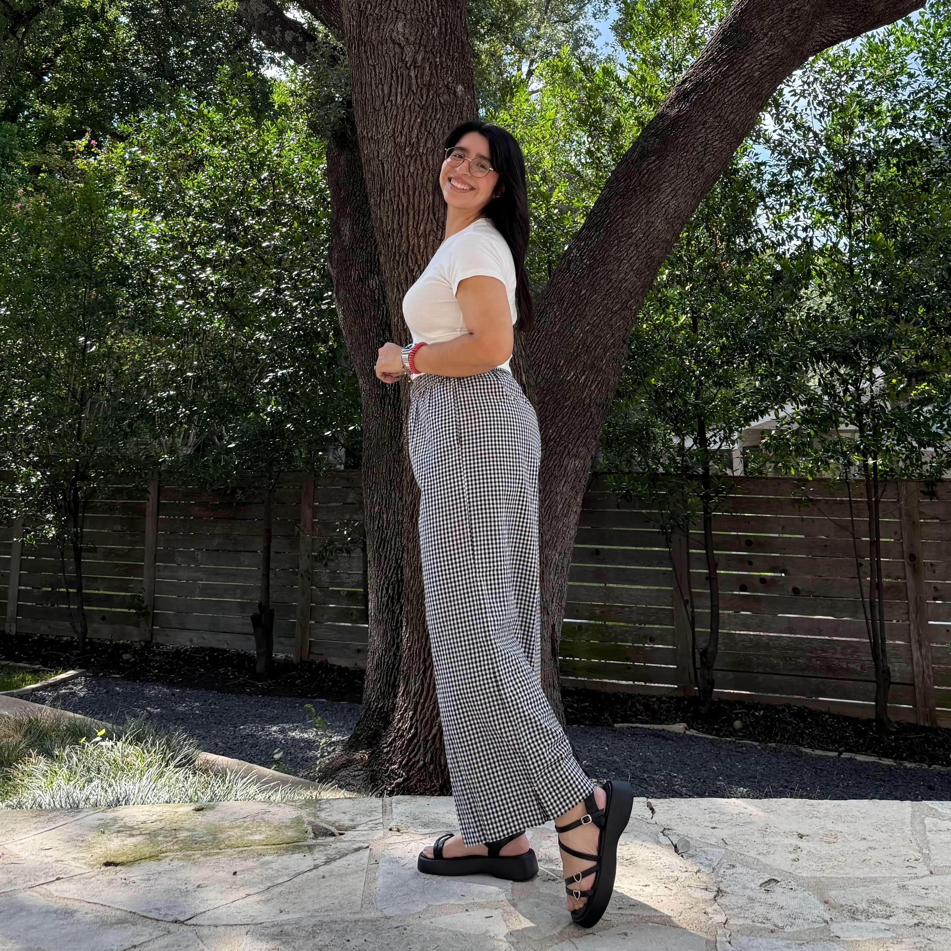 26" Inseam Picnic Pants - Black Gingham