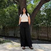 29" Inseam Picnic Pants - Black Cotton
