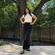 29" Inseam Picnic Pants - Black Cotton