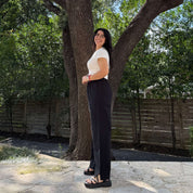 29" Inseam Picnic Pants - Black Cotton