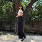 29" Inseam Picnic Pants - Black Cotton