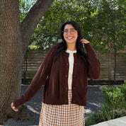 The Classic Cardigan - Chocolate