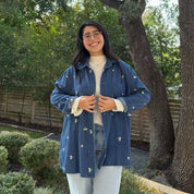 Denim Long-Sleeve Button-Up - Daisy