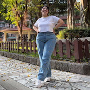 29" Inseam Jeans - Light Wash with Bees *Clearance Sale*
