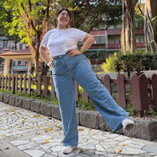 29" Inseam Jeans - Light Wash with Bees *Clearance Sale*