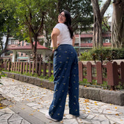 29" Inseam Jeans - Medium Wash with Bees *Clearance Sale*