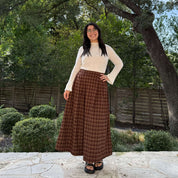 Harvest Moon Skirt - Chestnut Plaid *Clearance Sale*