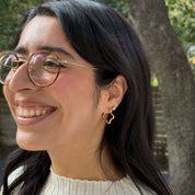 Shooting Star Mini Hoop - Gold