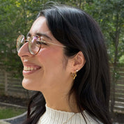 Shooting Star Mini Hoop - Gold