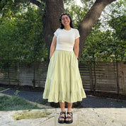 Spring Flowy Skirt - Matcha *Clearance Sale*
